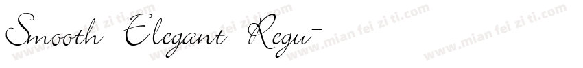 Smooth Elegant Regu字体转换